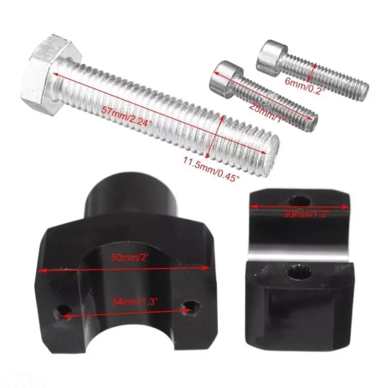 G7NA 7/8 Zoll 22 mm 1 Zoll 25 mm Motorrad-Lenkererhöhung, Universal-Lenkerklemme, stabile, langlebige Lenkererhöhung – Detail 3