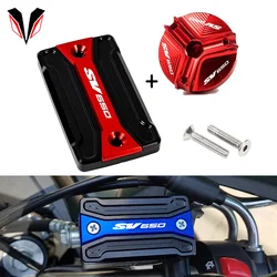 For Suzuki SV650 SV 650 1999-2022 2021 2020 2019 2018 2017 2016 2015 Motorcycle oil cap Front Brake Fluid Reservoir Cover Cap