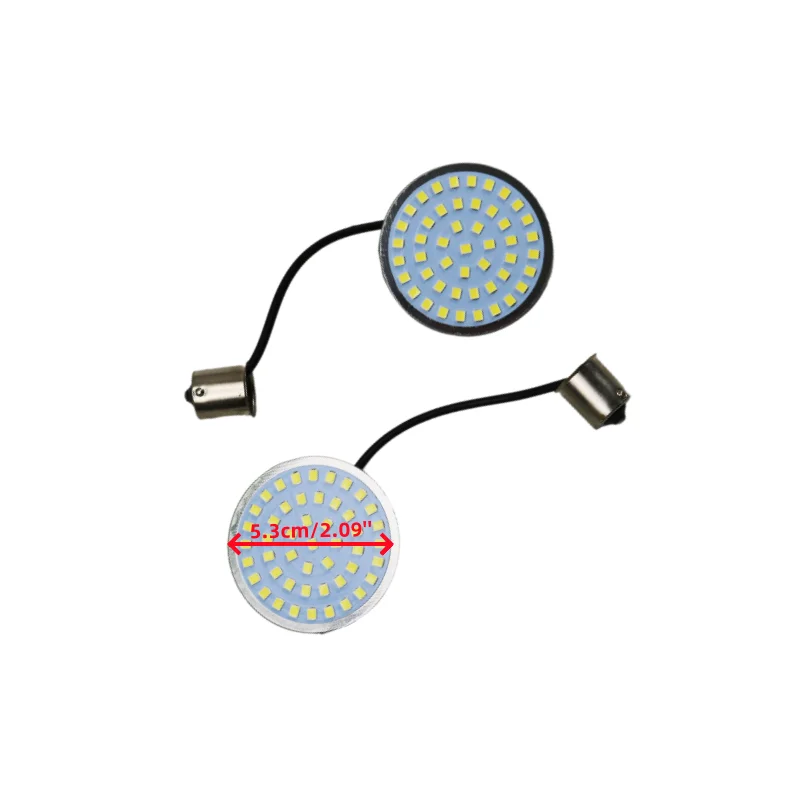 할리 투어링 일렉트라 글라이드 CVO 오토바이용 오토바이 LED 방향지시등 2인치 불릿 리어 브레이크 라이트