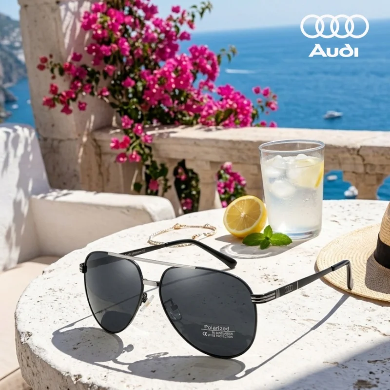 

2026 New AUDI Polarized Sunglasses Men Luxury Brand Design Driving Sun Glasses Male Pilot Goggles UV400 Oculos De Sol Masculino