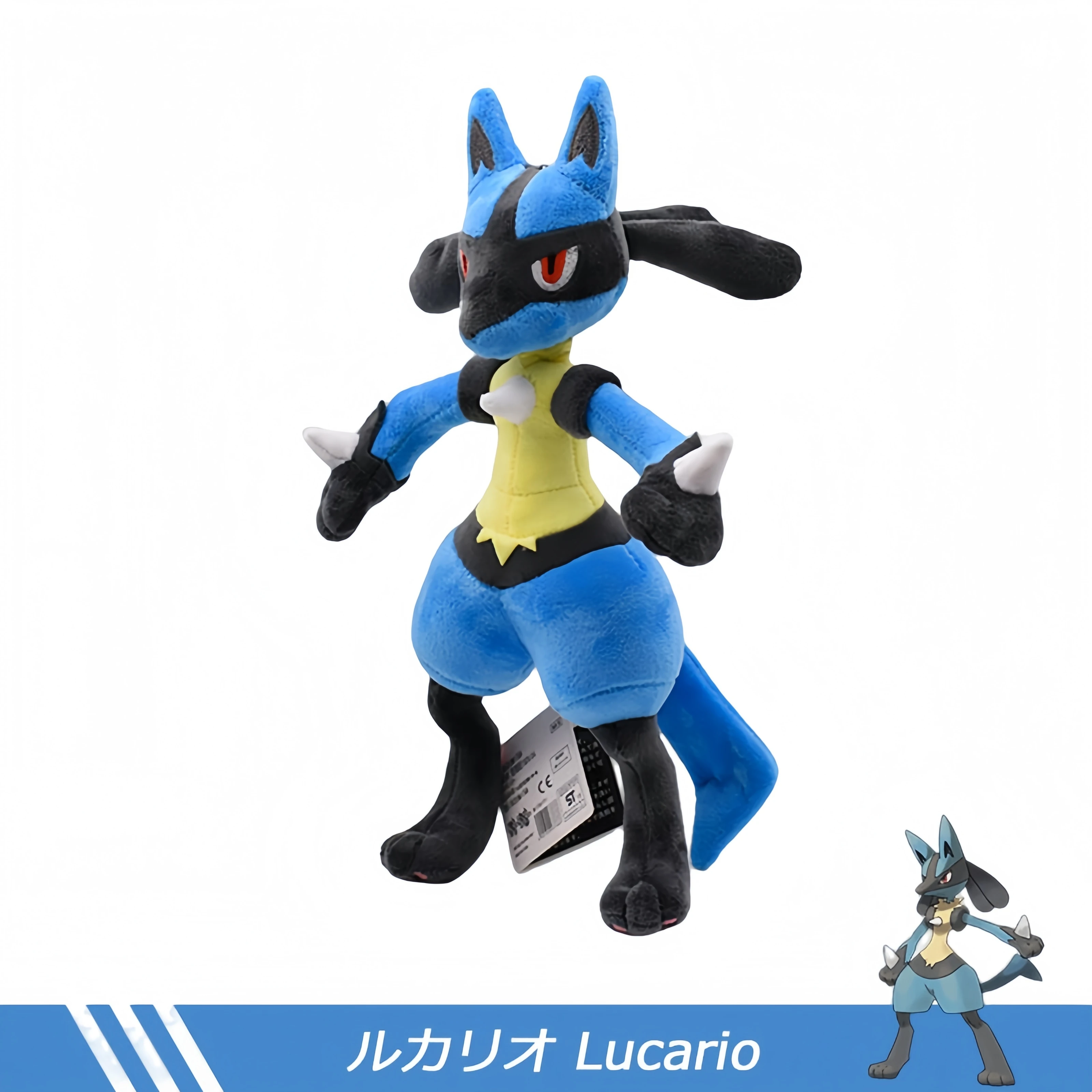 Cute Pokemon Plush Lucario Greninja Charizard Incineroar Zeraora Cinderace Torterra Kyogre Cubone Stuffed Toys for Kids Gift