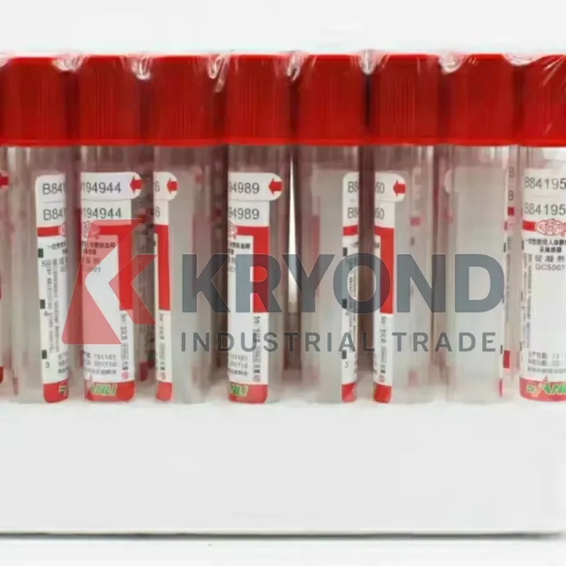 50 قطعة 3/5/10 مللي المتاح فراغ جمع الدم أنبوب عادي دون المضافة الأحمر مختبر PRF أنابيب المنتج الأصلي