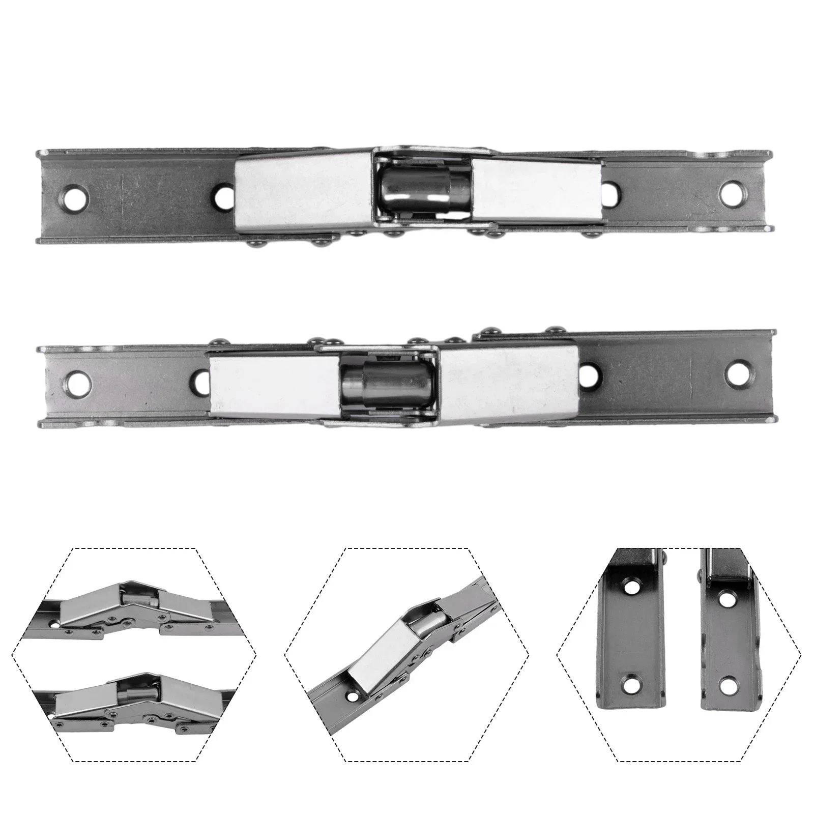 Hinges Folding Hinges Cold Rolled Steel Door Cabinet Furniture Hinges Brackets Self-Locking Spring Folding Hinge