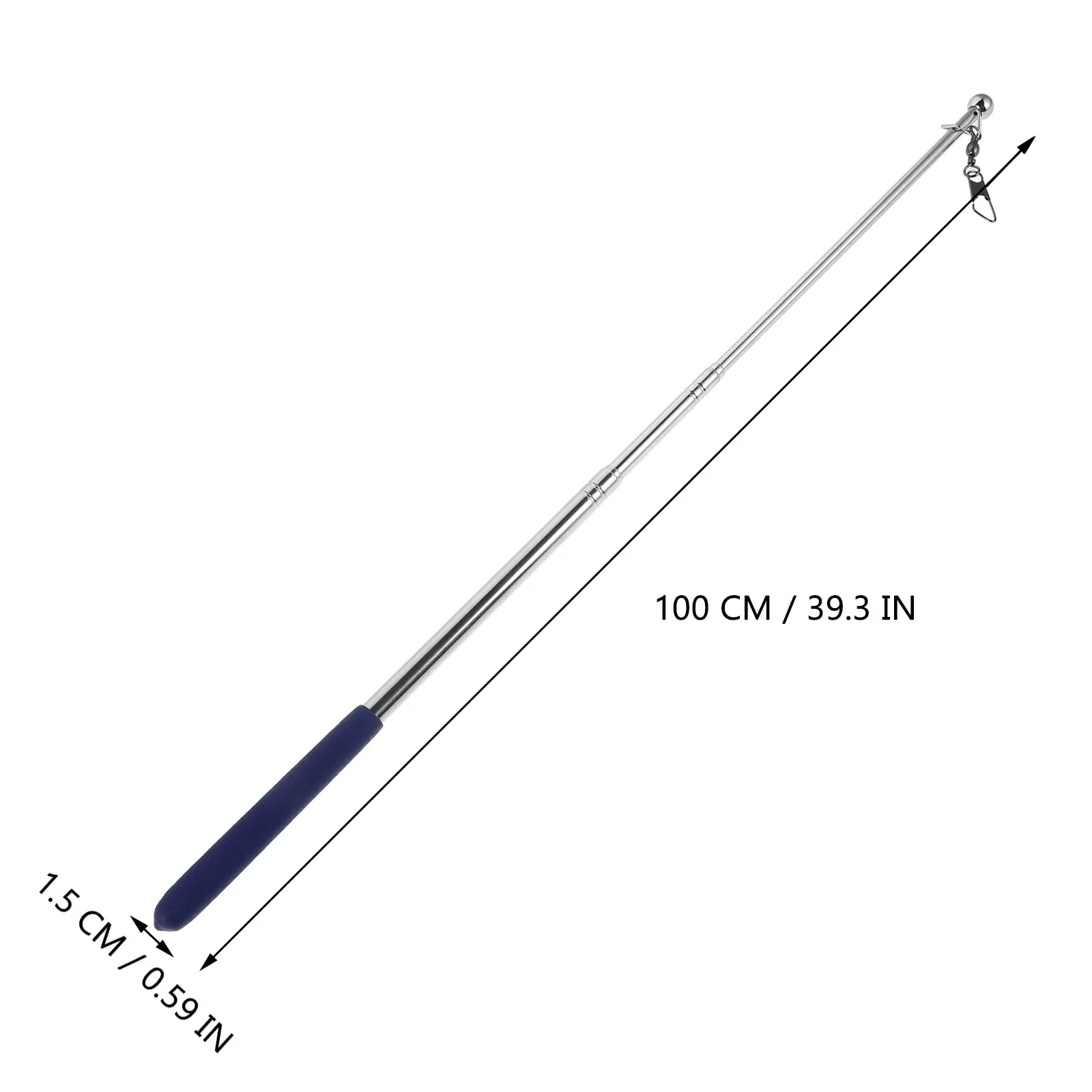 Telescopic Ribbon Stick for Gymnastics Rhythmic Dance Cheer Square Dancing Circus Carnival Praise Worship Adults Streamer