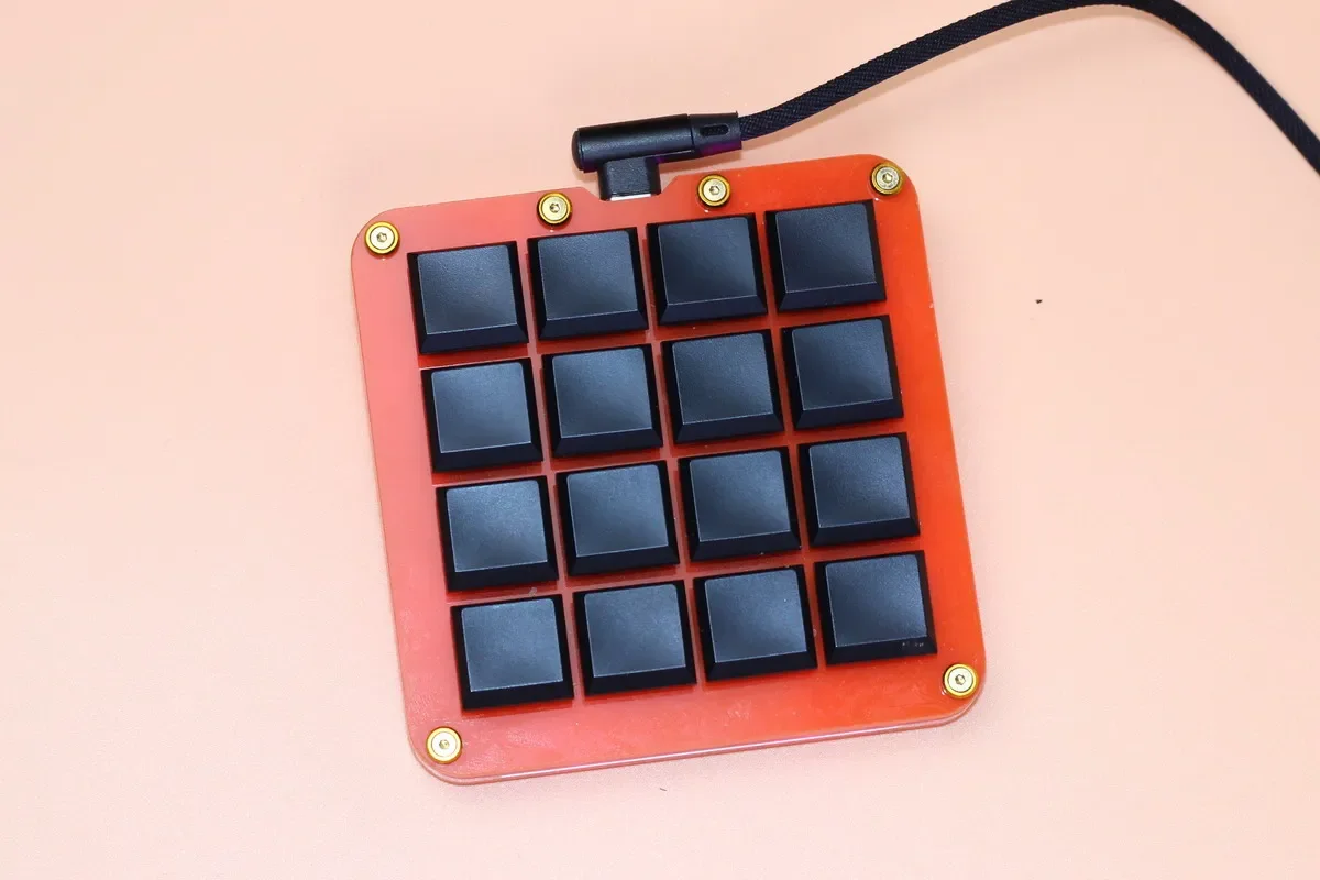 Clavier mécanique 16cc, clavier numérique, prise chaude personnalisée, Support pour axe bas