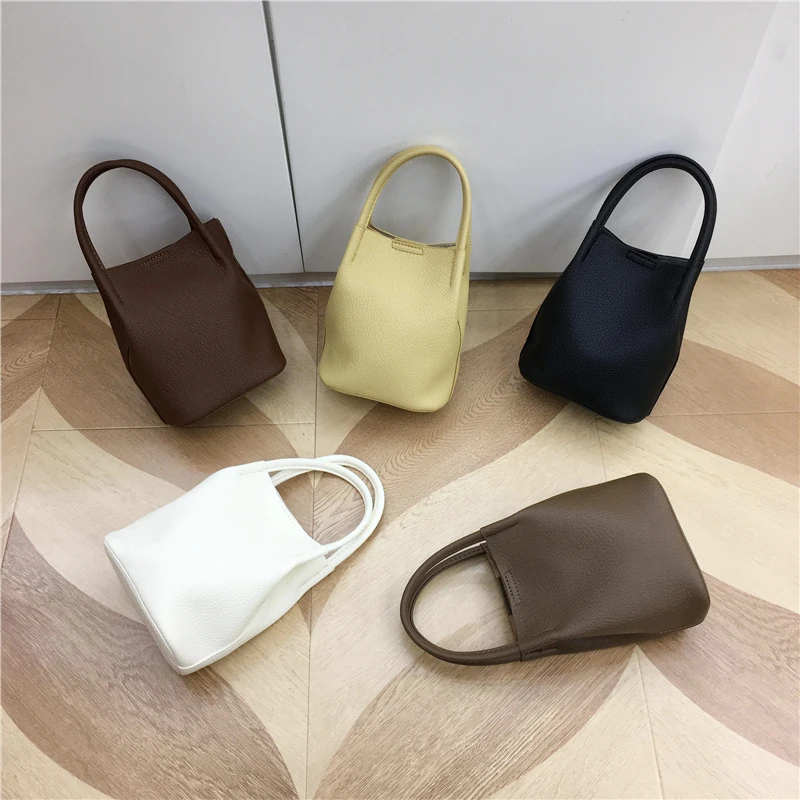 

Simple Korean Popular Bucket Handbag Multi-function Lovely Compact Minority Literary Female Leisure Pack Portable Crossbody Bags