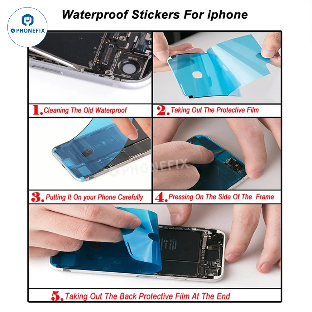Waterproof Screen Sealing Adhesive Sticker For iPhone 15-16 ProMax Screen Back Cover Home Button Front Camera Rear Camera Repair