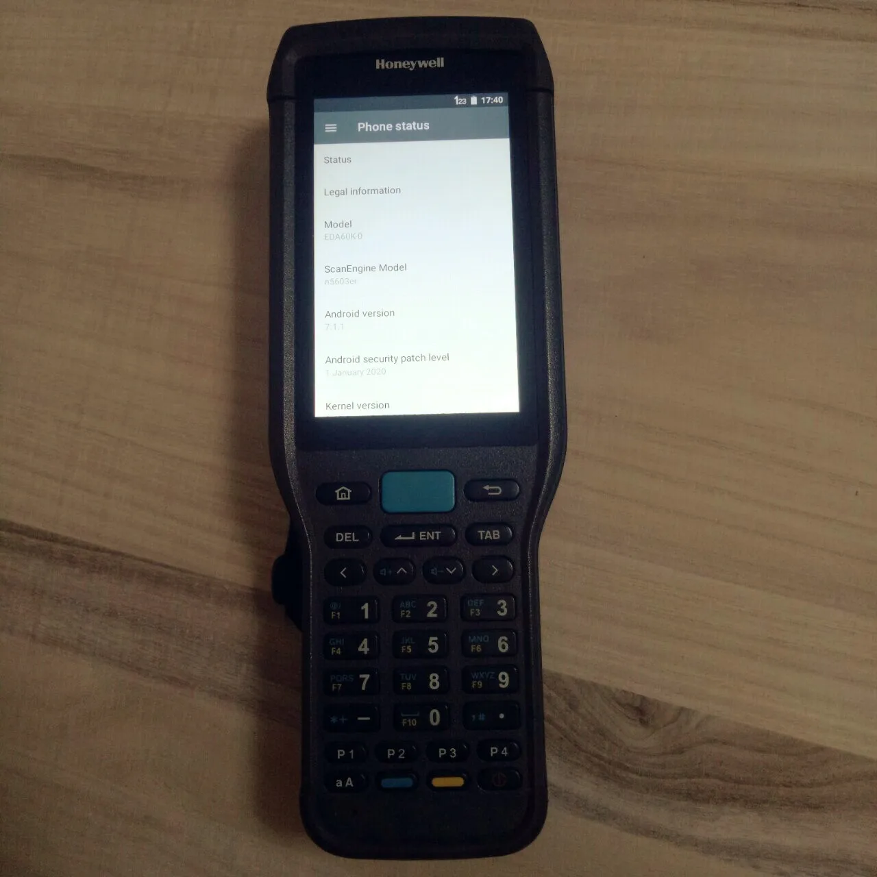 Android PDA  Scanpal EDA60K Honeywell EDA60k-0 2D Scanner  Data Collector System Version Android7.1.1