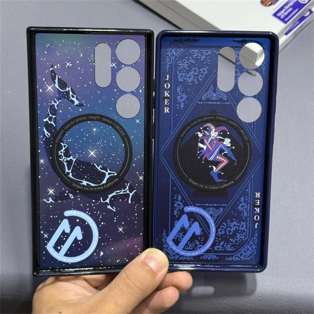 Official Spigen PC Hard Magnetic Case For Samsung Galaxy S25 Ultra S24 S23 S22 Ultra C11 Series For Magsafe Ultra Thin TPU Cover - náhled 4