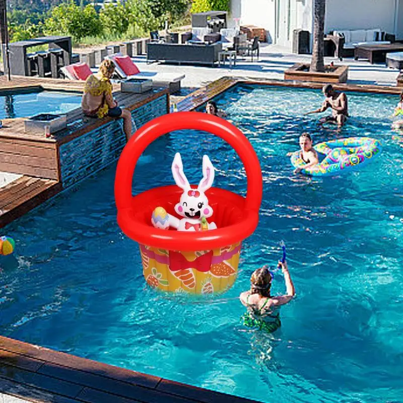 Floating Pool Ice Tray Ice Bucket Drink Cooler Party Decorations Easter Party Supplies Inflatable PVC Material Large Capacity