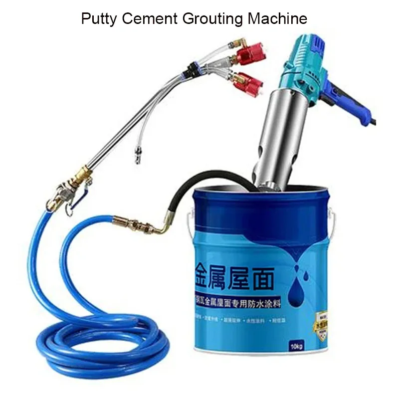 Portable  Polyurethane Putty Cement Grouting Machine With Remote Control Suitable For Waterproof Coatings 220V 1500W