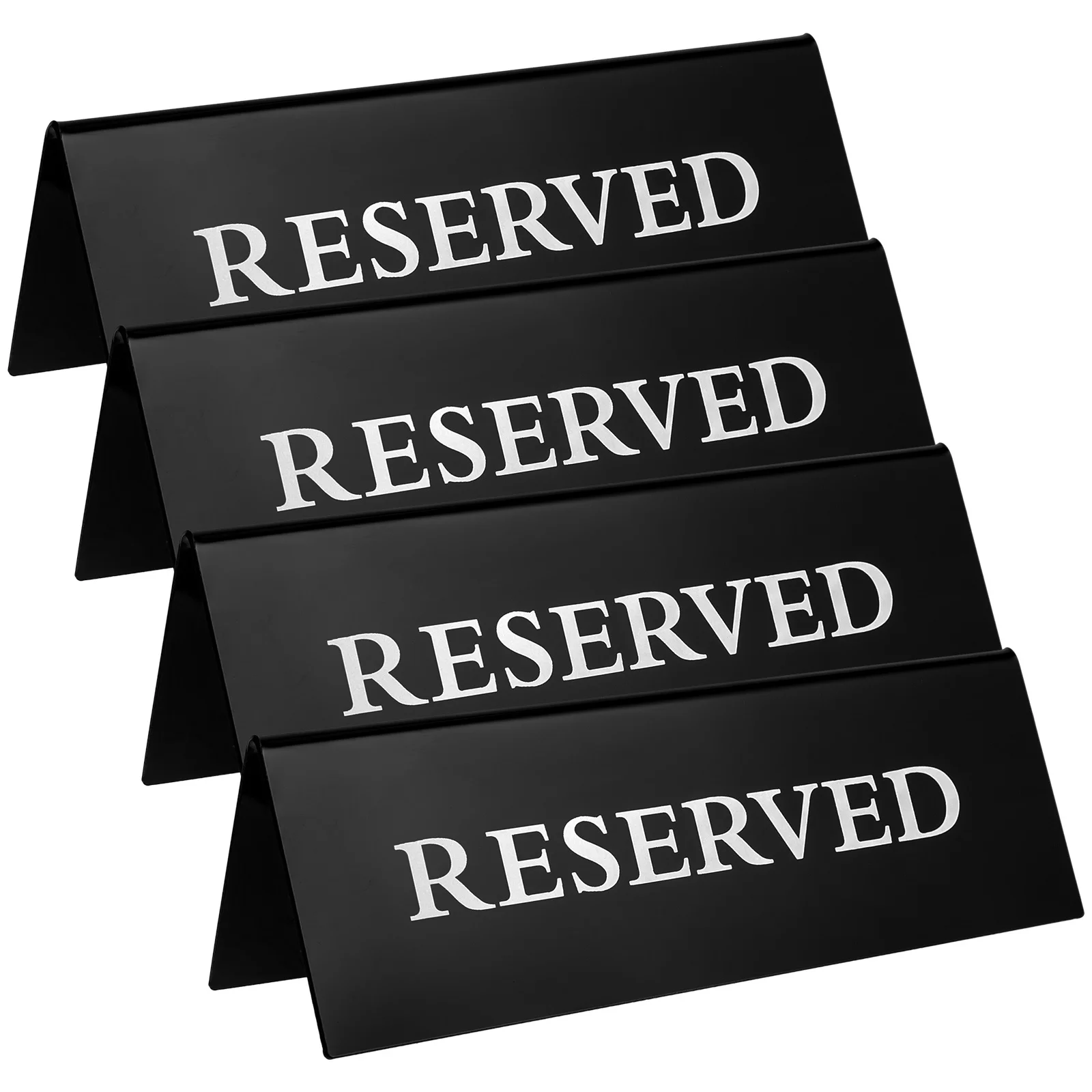 

4Pcs Table Reserved Cards Acrylic Wedding Signs Simple Elegant Decoration for Party Restaurant Efficient Seating