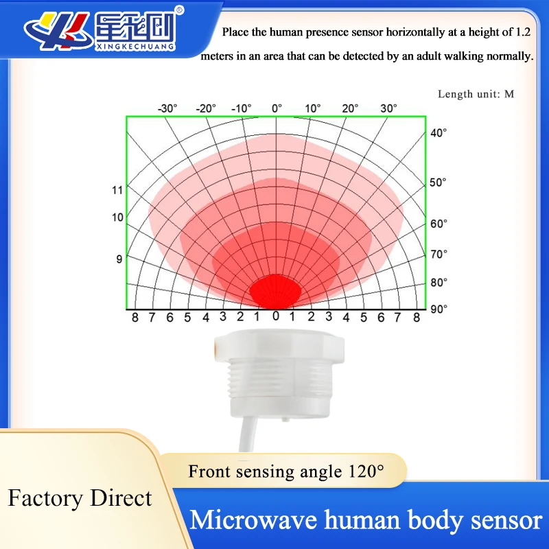 LD500B Microwave Radar Motion Sensor 10m Distance 360Degree IoT Human Presence Movement Detector Proximity Sensor