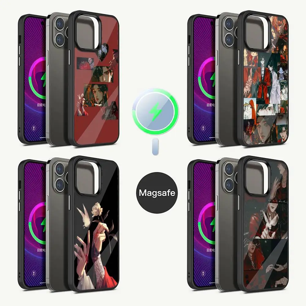 

Chinese Style Tian Guan Ci Fu Phone Case For iPhone 16,15,14,13,12,11,Pro,Max,Plus,Mini,Magsafe,Magnetic Wireless Charging Case