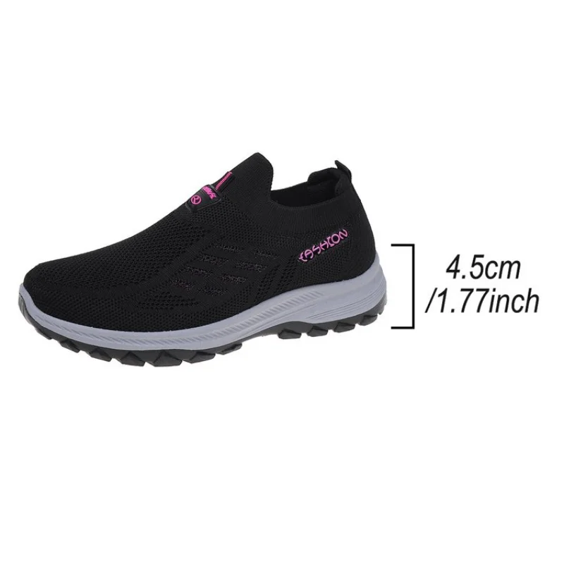 TaoBo Walking Shoes 2024 Summer New Women\'s Shoes Breathable No Lace Soft Sole Socks Sneakers Comfort Women Sport Shoes Tennis