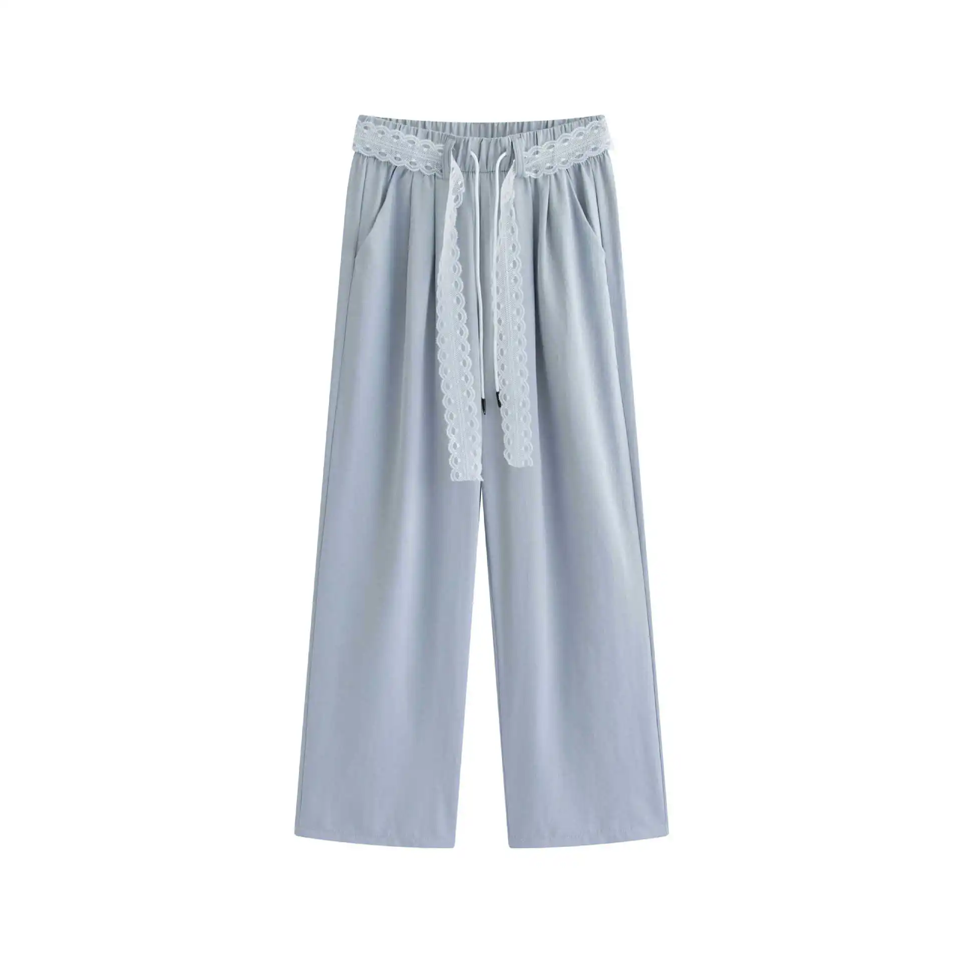 ワイドレッグパンツ ジョガーパンツ 女性用 コットン レディース 冬 ウール ハイウエスト ラウンジ プラッシュ 暖かい エンボス加工 北欧スタイル 優しい裏地付き