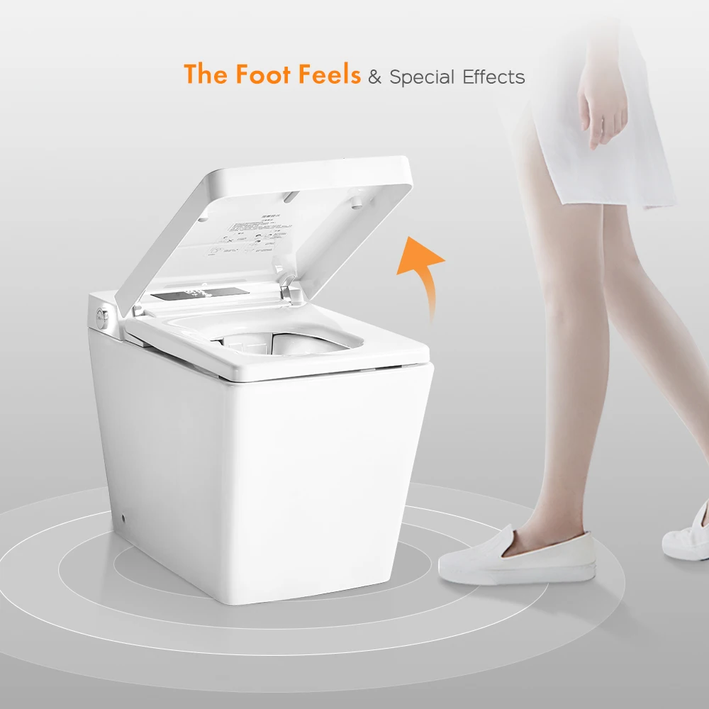 Modern High-end Automatic Bathroom Sanitary Wares Floor Intelligent Toilet Smart Toilets