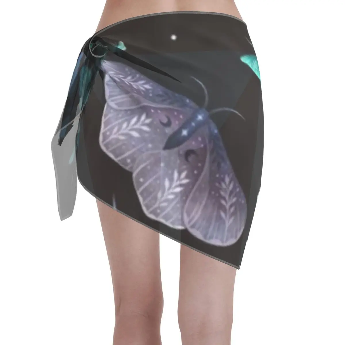 Promotion Moth Garden Women's Beach Wrap SkirtBeach Barbecue Plus Size Beach Wrap