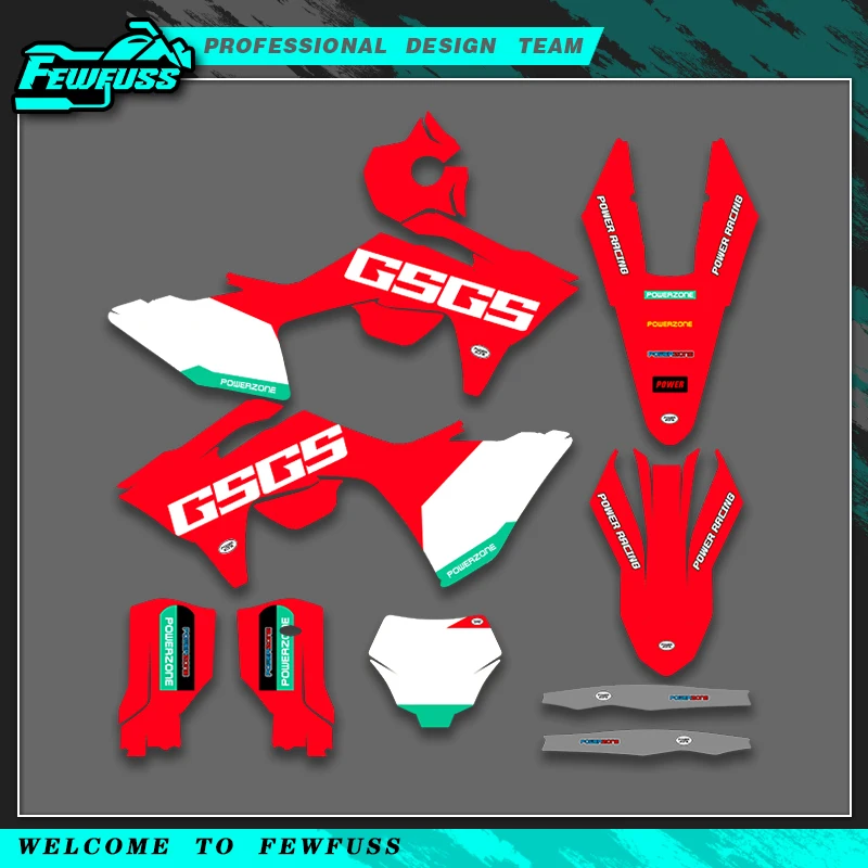 

Fewfuss для GASGAS GAS MC MCF MC-F EX EXF EX-F 125 250 300 450 2024 2025 2026 Графические наклейки Наклейки Фон мотоцикла