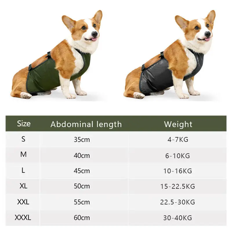 Pug Corgi Pet Dog Bellyband Clothes Waterproof Breathable Anti-dirty Belly Cover Bib Pocket Summer Clothes Washable Pet Clothes