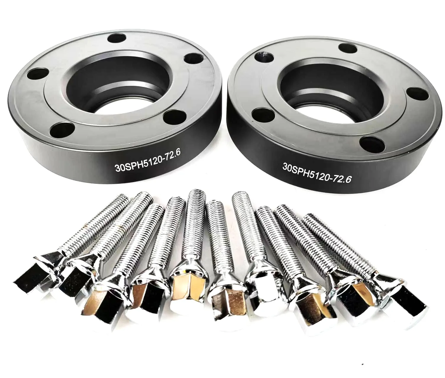 

2x 30mm Hub Centric Wheel Spacer 5x120 5x4.5 72.6mm 12x1.5 Cone Bolt For BMW e60 e46 325ci 325i 328IE93 e46 m3z3 320 i e36 520D