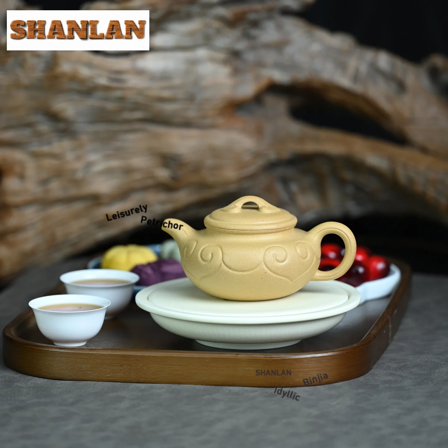 290 مللي بوتيك ييشينغ الأرجواني الطين إبريق الشاي النقي اليدوية رقيقة الجسم روي العتيقة وعاء الخام خام بن شان الطين الأخضر غلاية Zisha طقم شاي