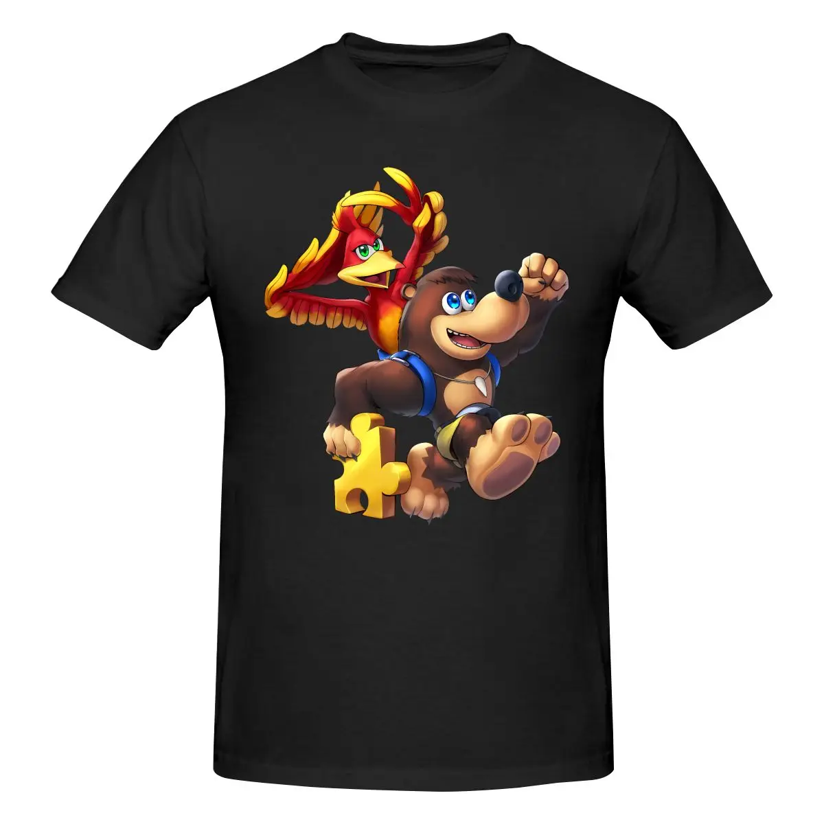 Camiseta divertida con estampado de Banjo Kazooie para hombre, camiseta unisex
