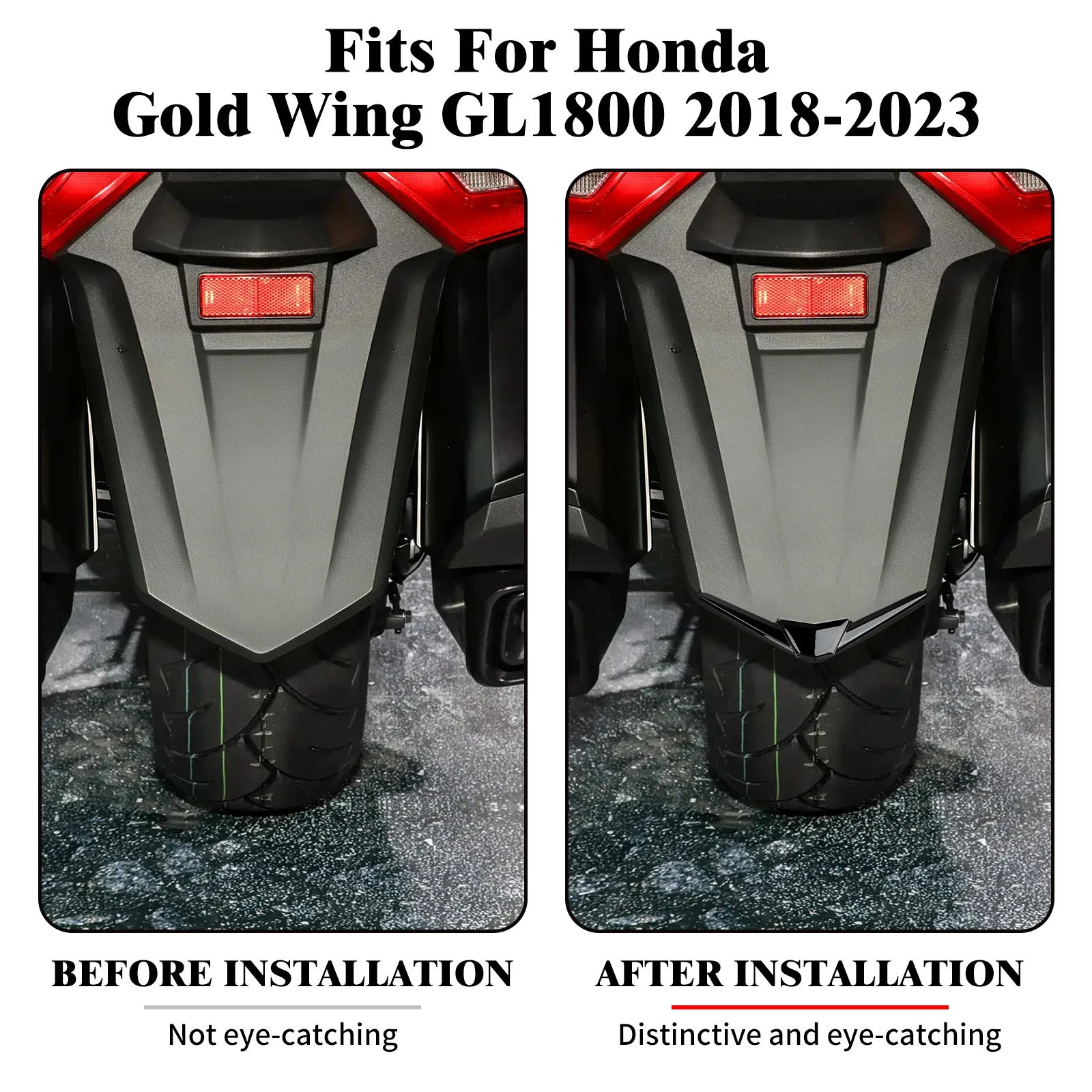Motorcycle Rear Fender Tip Trim Cover For Honda Goldwing Gold Wing GL1800 GL Tour 2018 2019 2020-2026 Rear Fender Accessories
