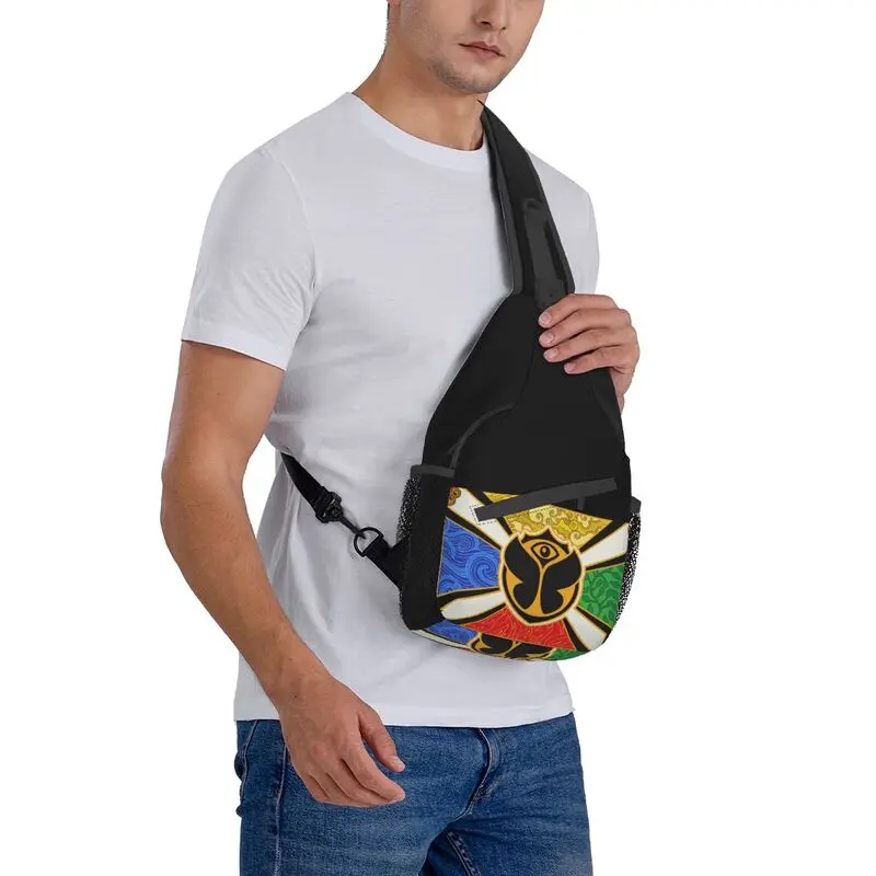 Tomorrowland Feel Sling Crossbody Sac à dos pour homme, sac de poitrine personnalisé initié pour le voyage, sac à dos