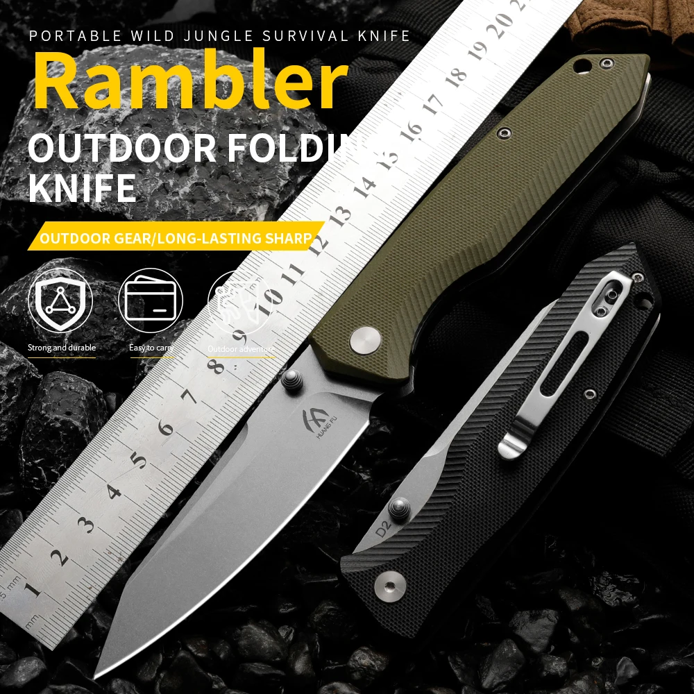 High quality multifunctional folding knife - survival knife for outdoor camping, hunting, and emergency situations, men's gift