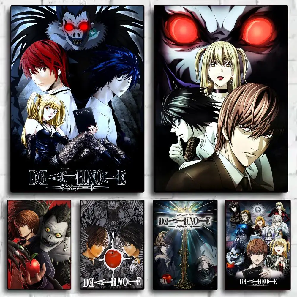 Póster de película de Anime D_Death N_Note, pegatinas decorativas para pared, Mural, impresión fotográfica para el hogar, sala de estar, pasillo, decoración, regalo