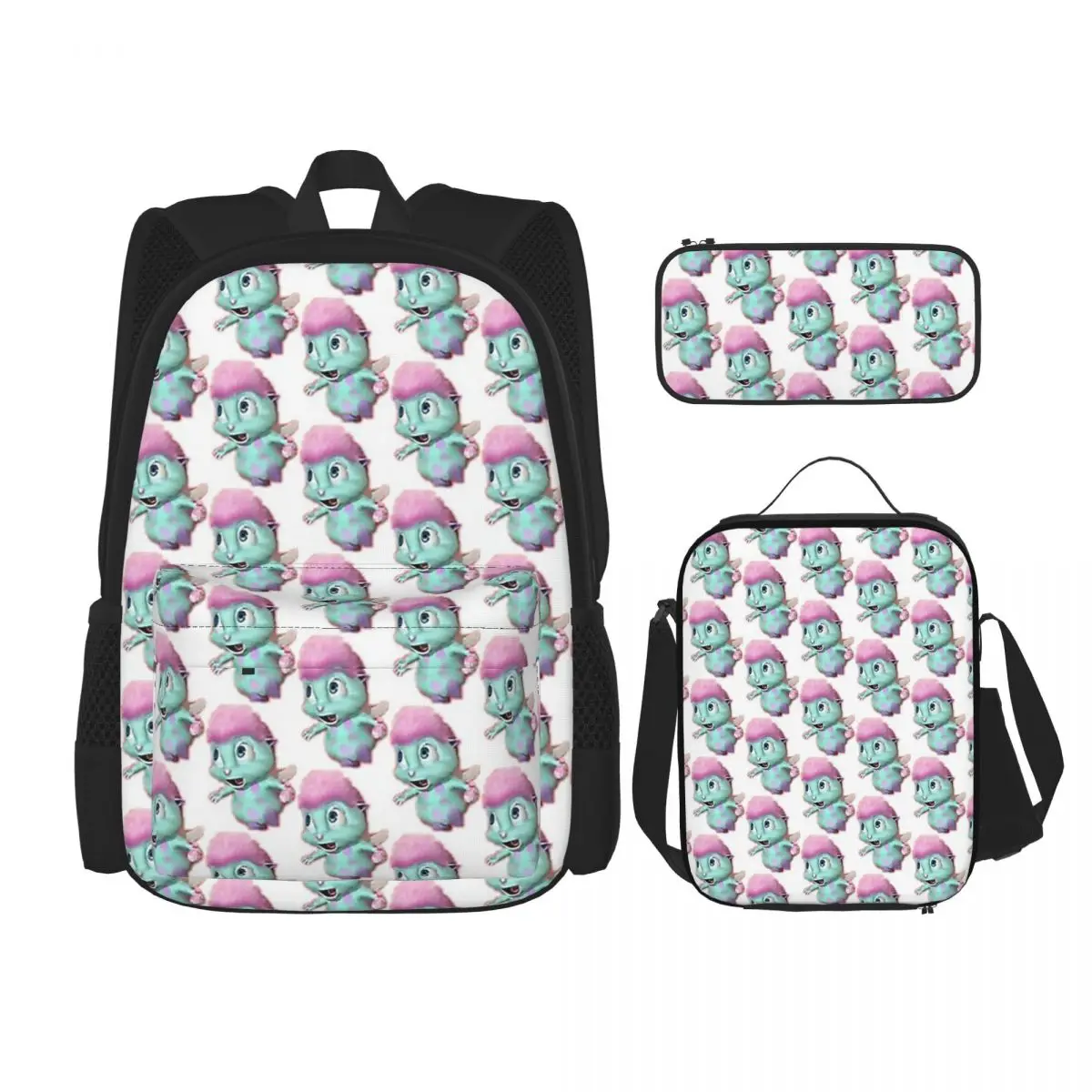 

Bibble Fairytopia Backpacks Boys Girls Bookbag School Bags Rucksack Lunch Bag Pen Bag Three-Piece Set