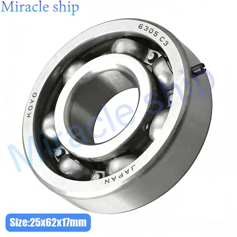 

Подшипник шариковый 93306-305U3, размер 25*62*17 мм, с штифтом, для лодочных моторов Yamaha 2T 20 л.с. 30 л.с., запчасти для лодочных двигателей 93306-305U0