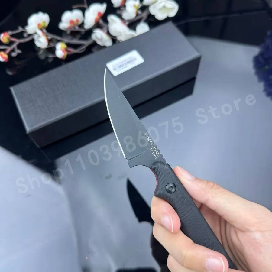 

Прочный прямой нож TO-PS с лезвием из стали 8Cr13Mov и рукоятью G10 для активного отдыха, кемпинга, туризма, EDC, практичный нож для резки, подарок для мужчин