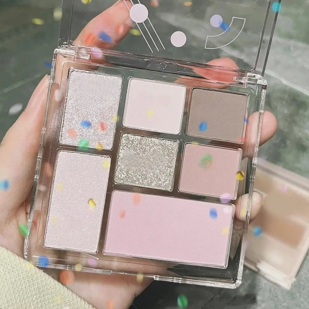 

Universal Eyeshadow Transparent Shell Delicate Glitter Eye Shadow Powder Palette Portable Makeup Eyeshadow for Stage