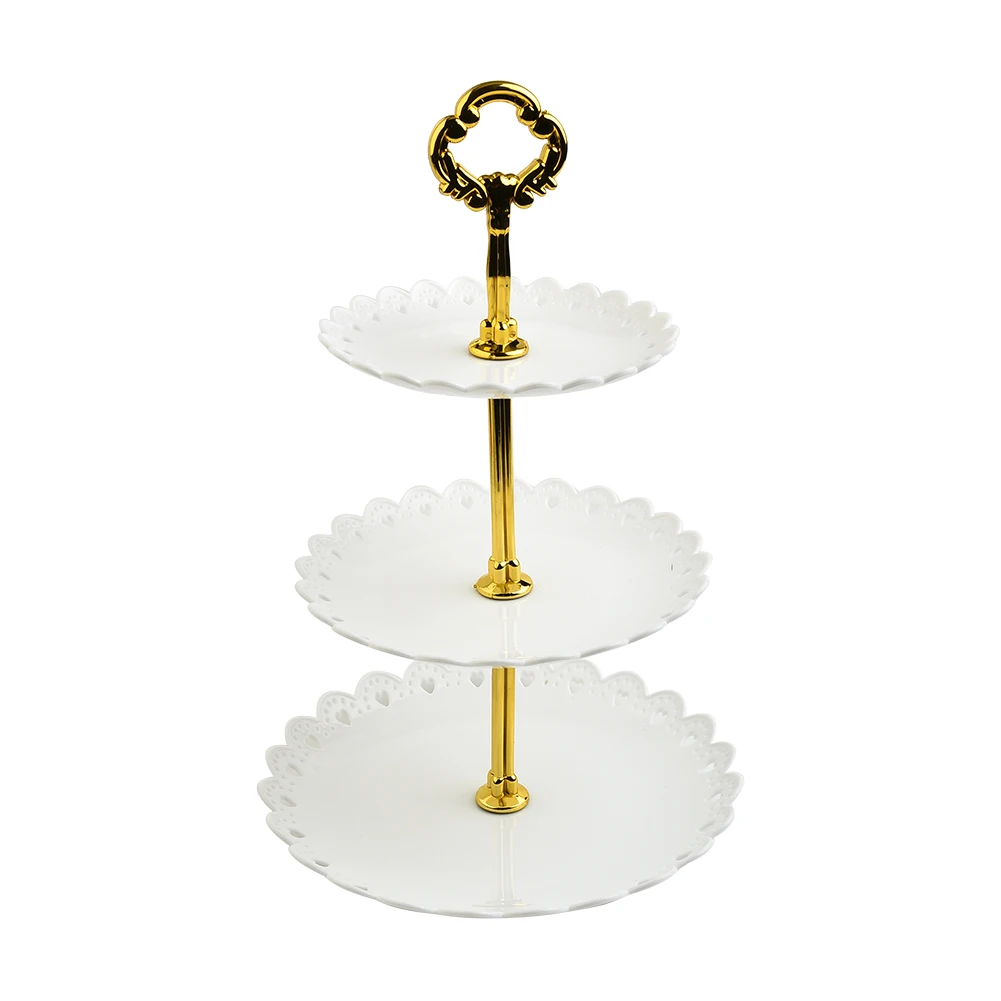 3Layer Cake Stand Fruit Plate Tray Display Birthday Party Dessert Wedding Decoration Supplies Accessories