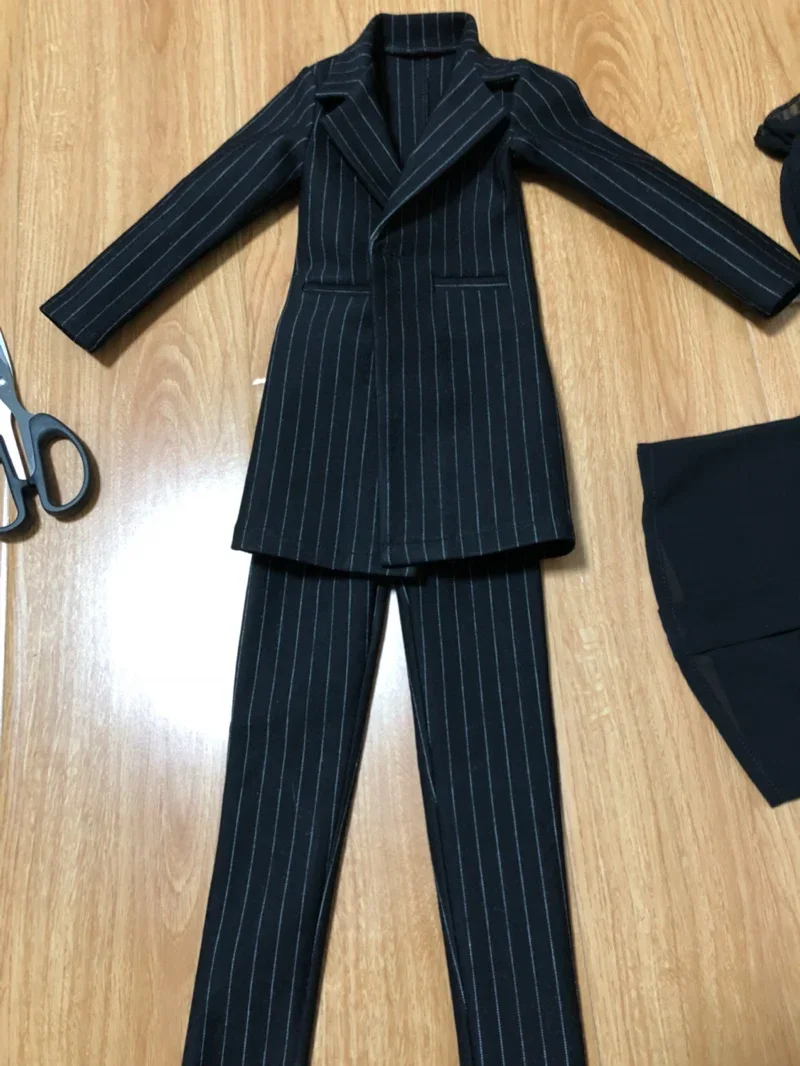 D01-P586-1 Doll handmade clothes 1/4 1/3 uncle MSD SSDF SD doll Accessories President Striped Coat Set
