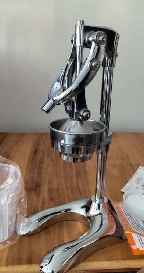 Heavy Duty Stainless Steel Manual Press Juicer Hand Press Fruit Juice Extractor Orange Lemon Citrus Squeezer
