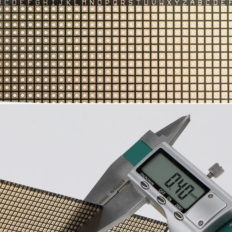 Flexible doppelseitige Leiterplatte FR4 6 x 8 cm 0,4 mm Universalplatine mit Löchern Platine 2,54 Pitch Prototypen Matrixe Druckpapiertafel