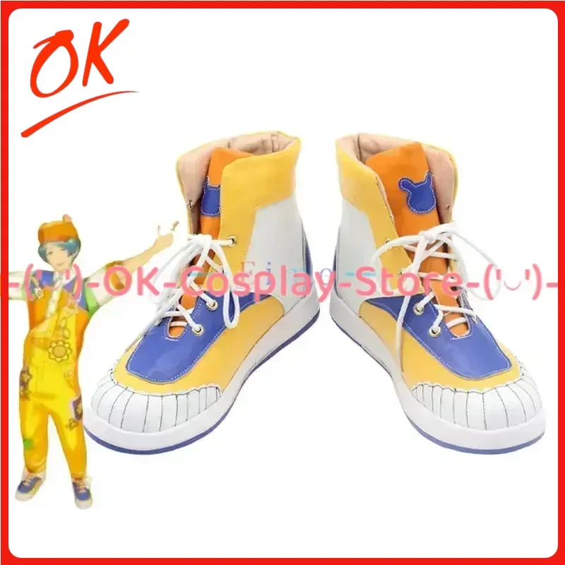 

[Customized] Game Ensemble Stars Shinkai Kanata Cosplay ShoesAnime Roleplay Prop Halloween Carnival Party PU Leather Boots
