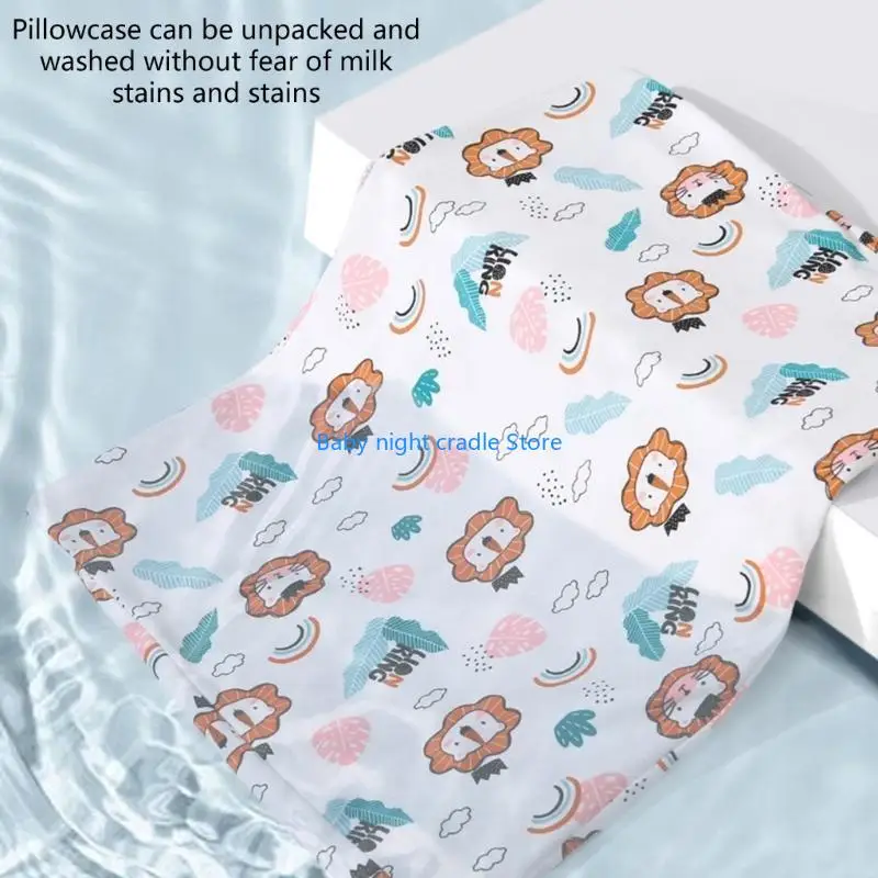 J2FF النوم الآمن الطفل إسفين وسادة يمنع الاختناق والمغص حديثي الولادة وسادة المنحدر ووسادة مريحة لعربة سرير طفل هدية