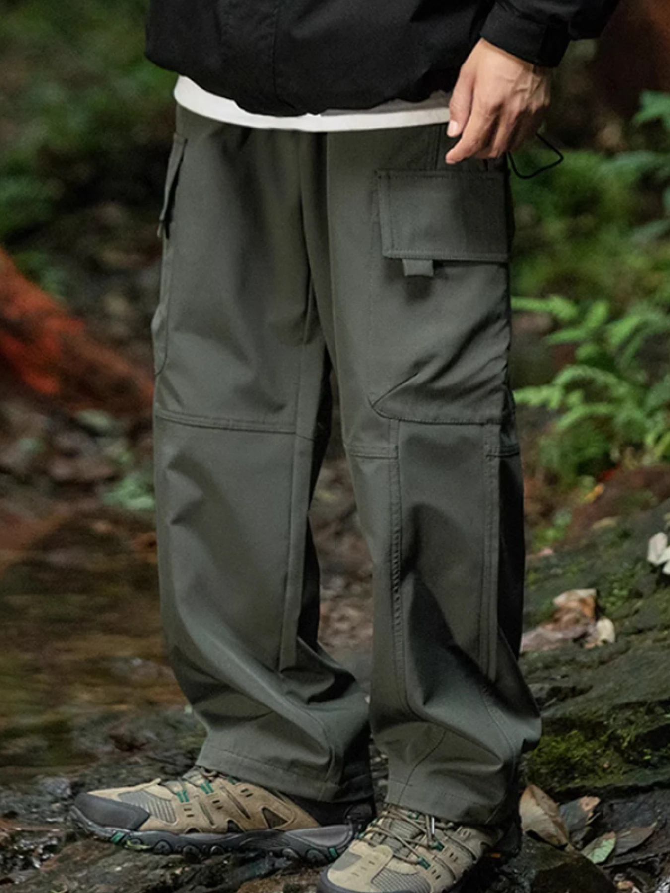 

Male Vintage Cargo Pants Streetwear Wide Leg Pants Men Fashion Men Trousers Loose Casual Baggy Jogging Sweatpants Joggers Men