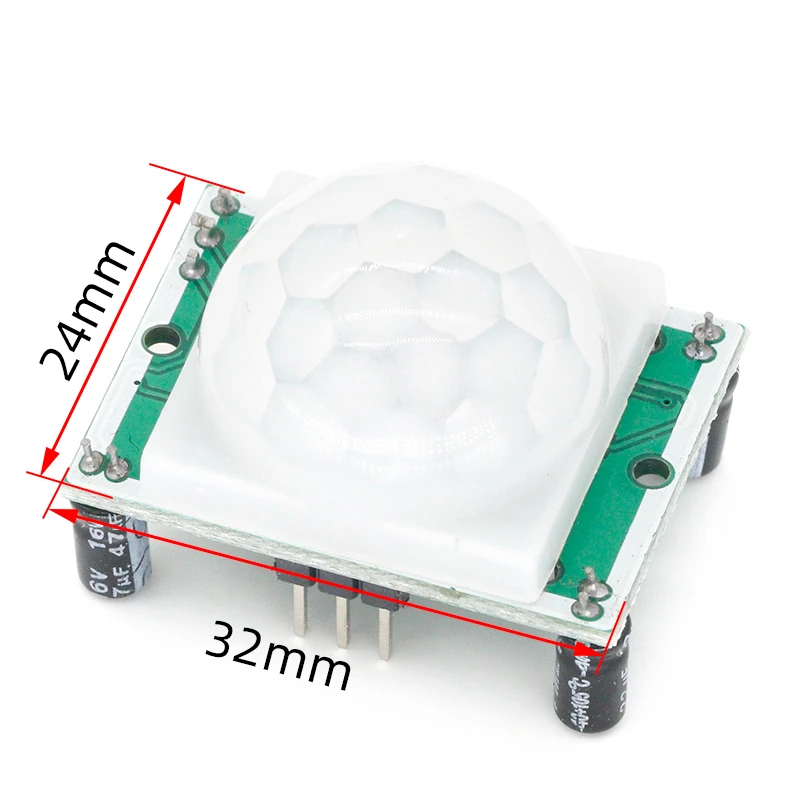 HC-SR501 Ajuster IR Pyroélectrique Infrarouge PIR Capteur De Mouvement Module De Detection Pour Arduino Pour Kits الإلكترونية