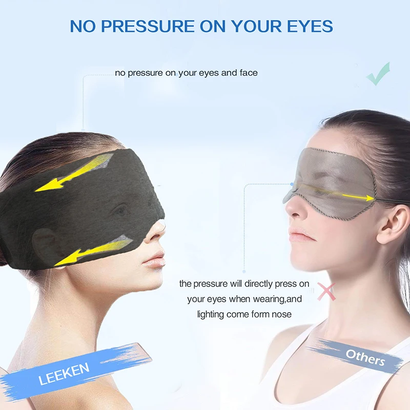 Cotton Sleeping Eye Mask Women Men Eye Cover Shade Patch Breathable Blindfold