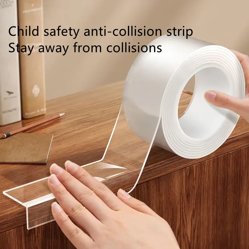 Baby protection Transparent edge protection strip Child safety table corner anti-collision strip for cabinet table drawers
