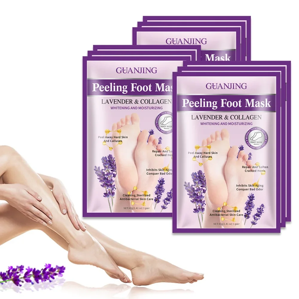 Feet Exfoliating Foot Masks Pedicure Socks Exfoliation Scrub for Feet Mask Remove Dead Skin Heels Foot Peeling Mask For Foot Spa