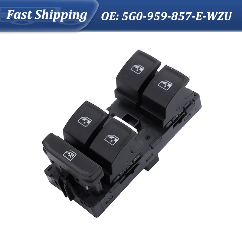 

10-Pin Electric Window Regulator Switch Buttons Front Left Driver Side for Atlas 2018-2023 Replace 5G0-959-857-E-WZU Car Parts