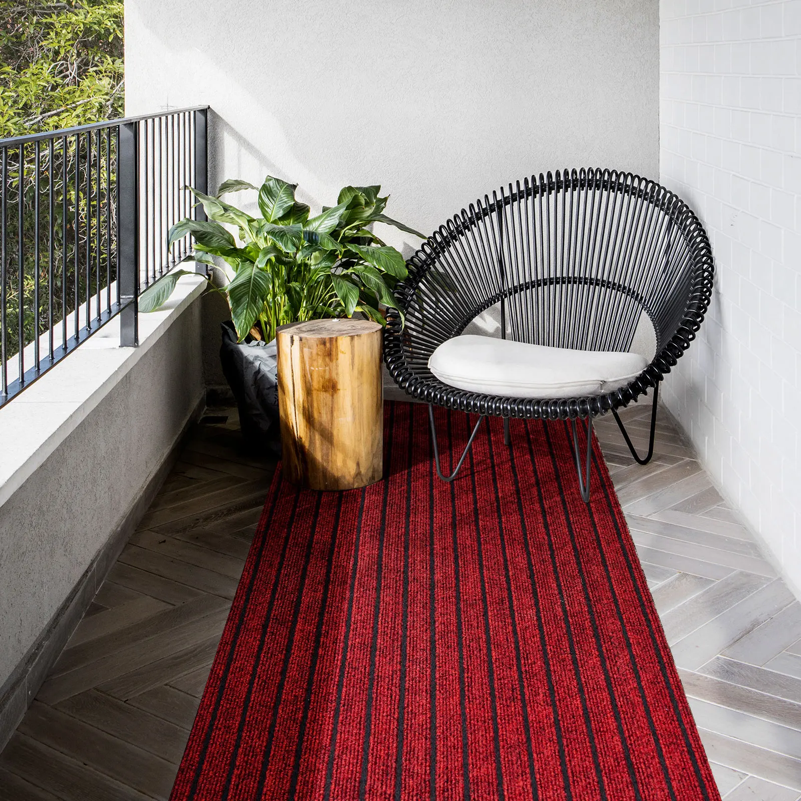 1PCS Durable Striped Floor Mat, Modern And Minimalist Entry Mat, Machine Washable, Stain And Fade Resistant