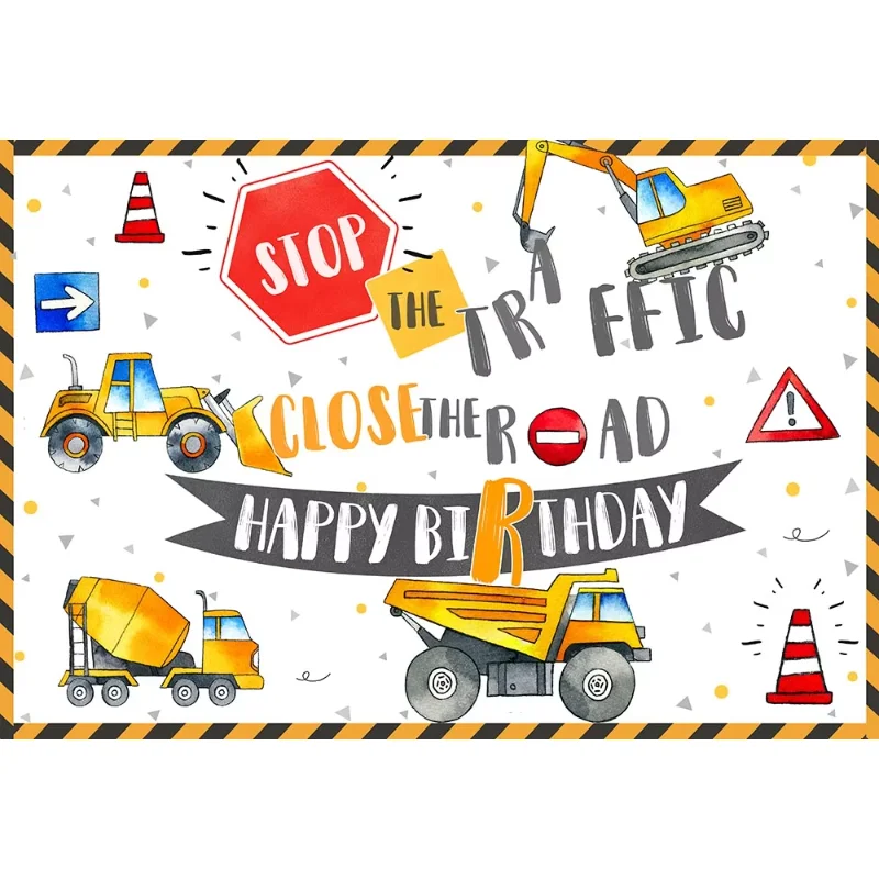 حفارة فوتوكول الخلفيات عيد ميلاد البناء حفلة الحذر عيد ميلاد المرور إغلاق إعلان خلفيات التصوير الفوتوغرافي للصور