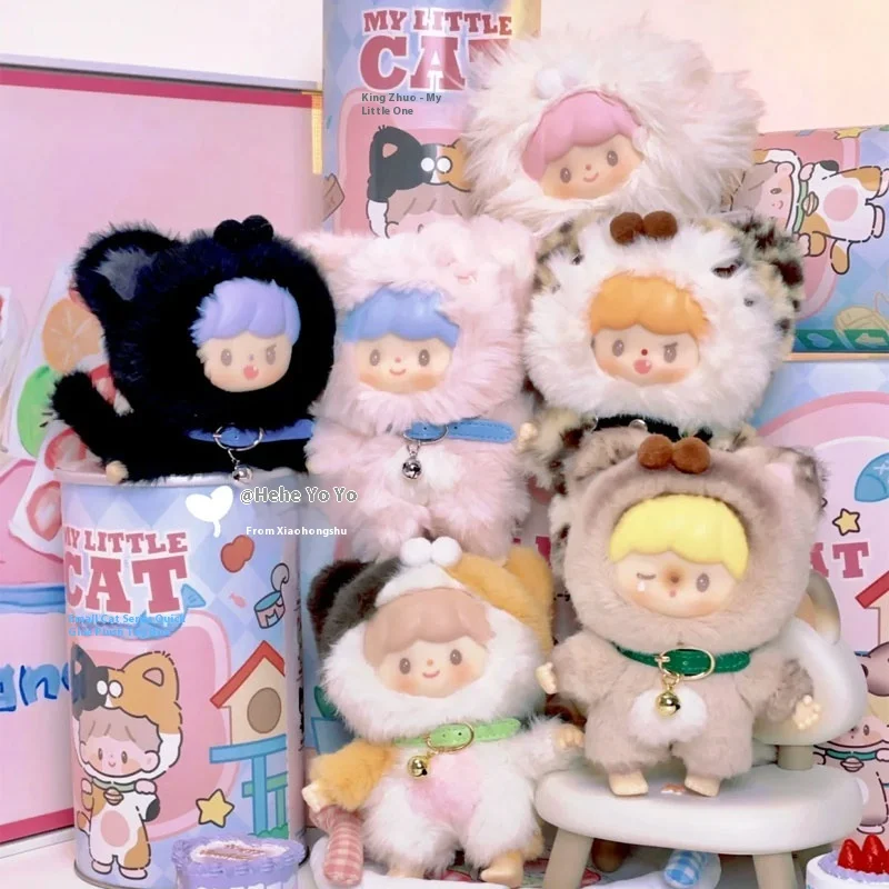 

My Little Cat Series Vinyl Blind Box Healing Cat Figurines Trendy Collectible Toys